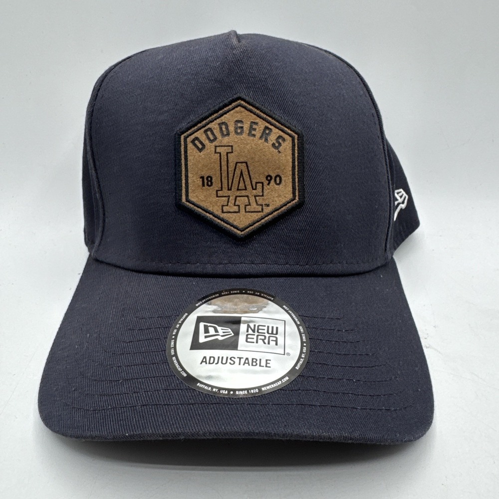 New Era LA Dodgers Blue W/ 1890 Hexagon Brown Patch Snapback Hat Adjustable New